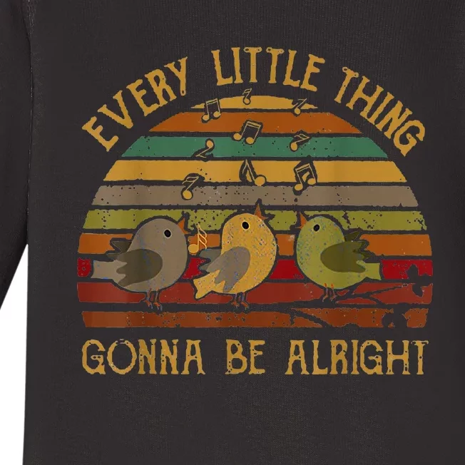 Every Little Singing Thing Is Gonna Be Birds Alright Baby Long Sleeve Bodysuit