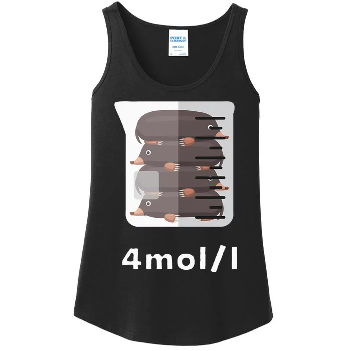 Experiment Lab Science Student Chemistry Teacher Mole Ladies Essential Tank