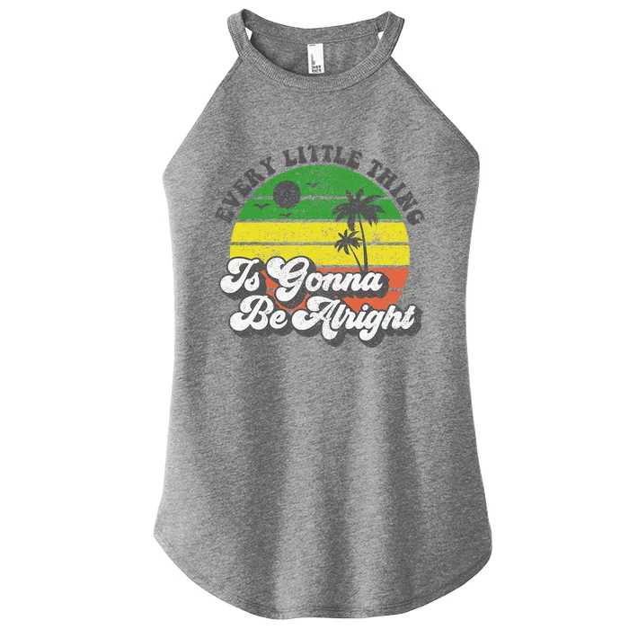 Every Little Thing Is Gonna Be Alright Jamaica Womens Gift Women’s Perfect Tri Rocker Tank