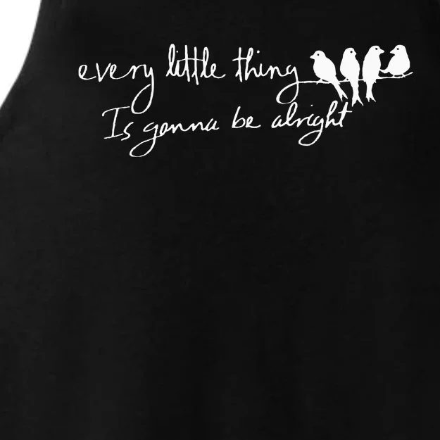 Every Little Thing Is Gonna Be Alright Bird Ladies Tri-Blend Wicking Tank