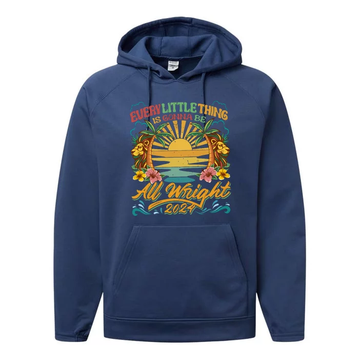 Every Little Thing Is Gonna Be Alright Performance Fleece Hoodie