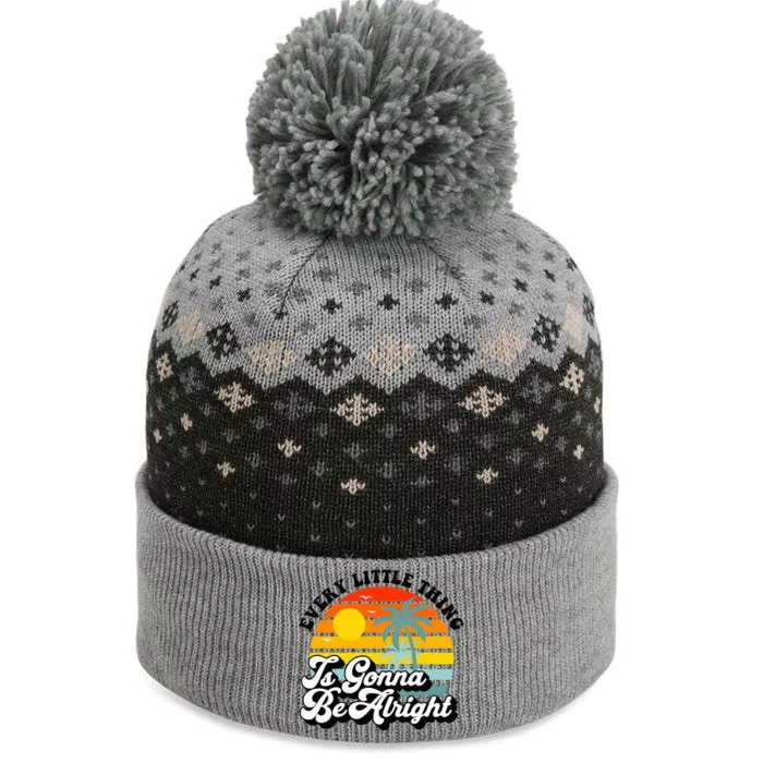 Every Little Thing Is Gonna Be Alright Jamaica Island The Baniff Cuffed Pom Beanie