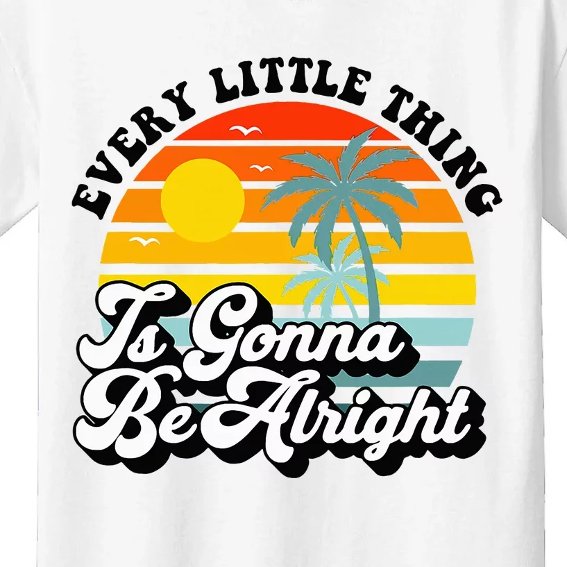 Every Little Thing Is Gonna Be Alright Jamaica Island Kids T-Shirt