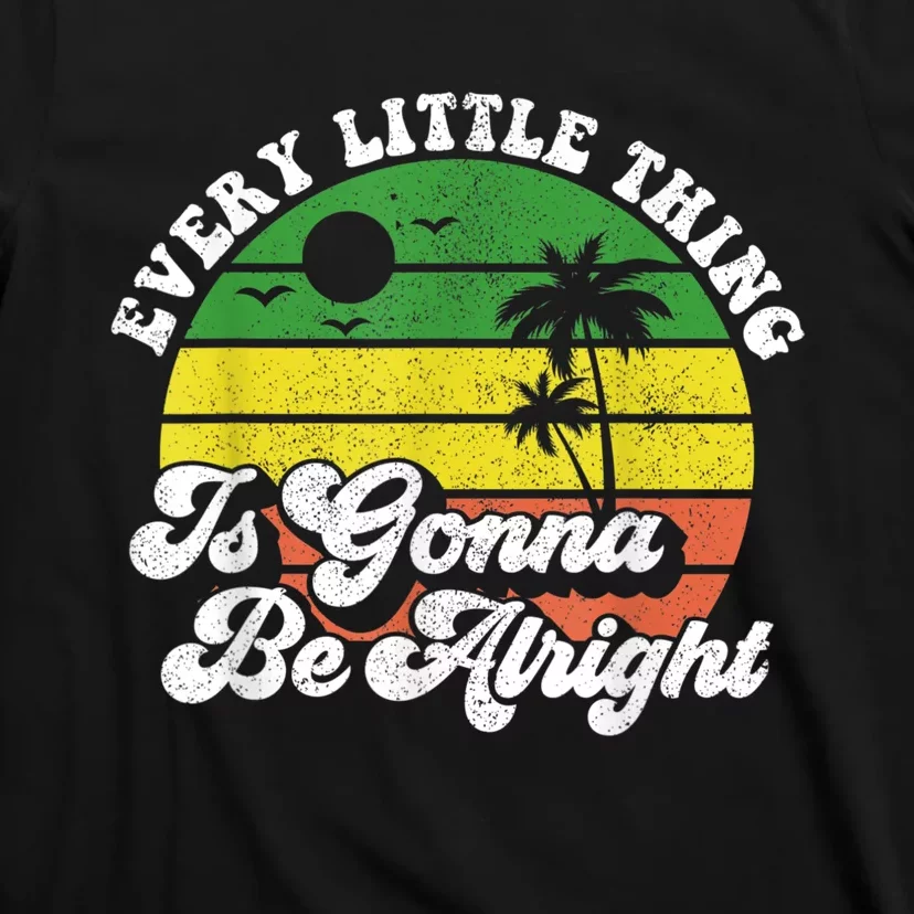 Every Little Thing Is Gonna Be Alright Jamaica Womens T-Shirt