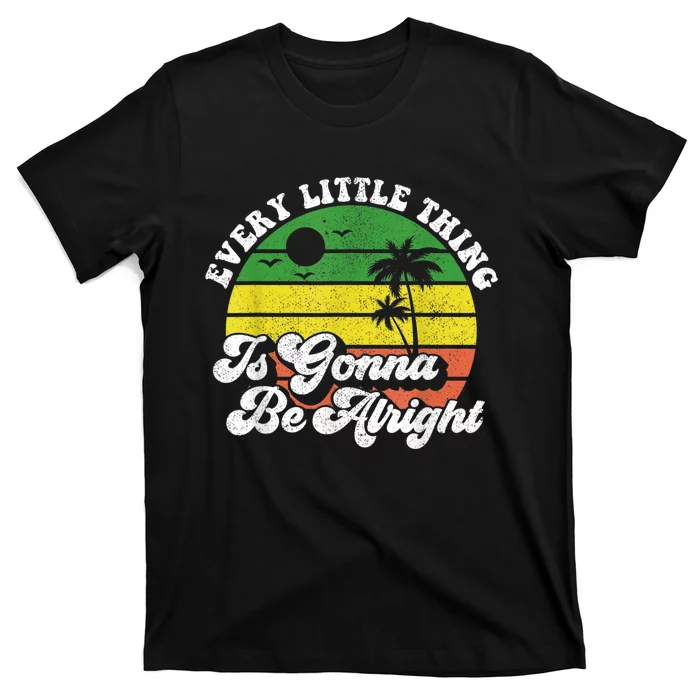 Every Little Thing Is Gonna Be Alright Jamaica Womens T-Shirt