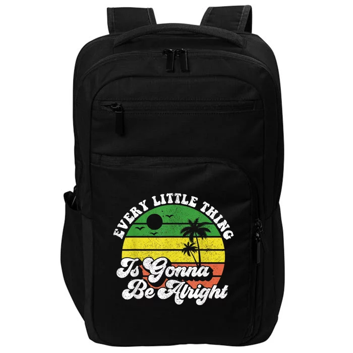 Every Little Thing Is Gonna Be Alright Jamaica Womens Impact Tech Backpack