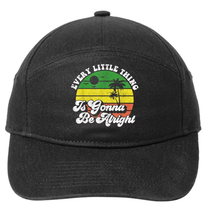 Every Little Thing Is Gonna Be Alright Jamaica Womens 7-Panel Snapback Hat