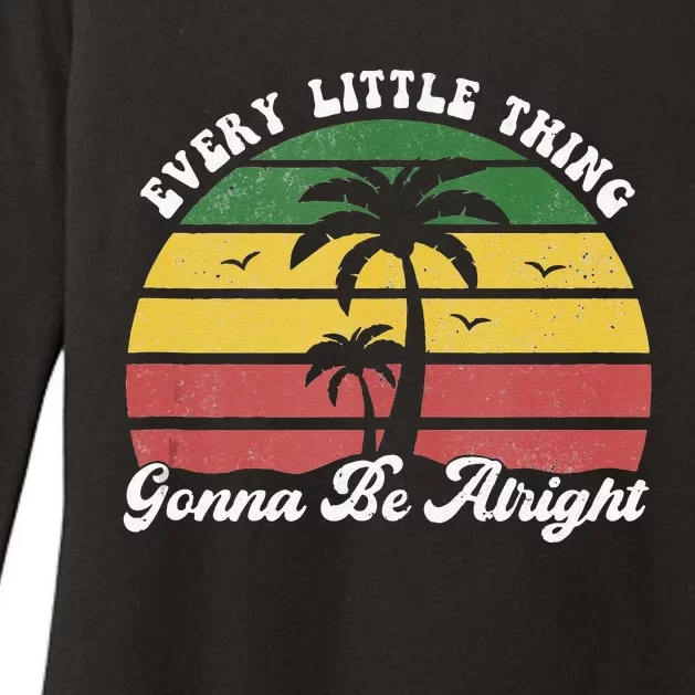 Every Little Thing Is Gonna Be Alright Jamaica Funny Reggae Womens CVC Long Sleeve Shirt