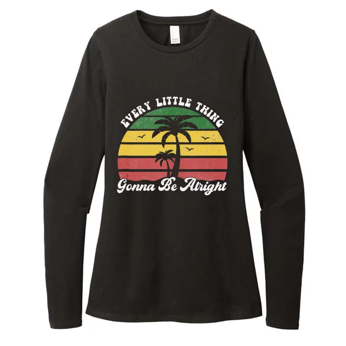 Every Little Thing Is Gonna Be Alright Jamaica Funny Reggae Womens CVC Long Sleeve Shirt