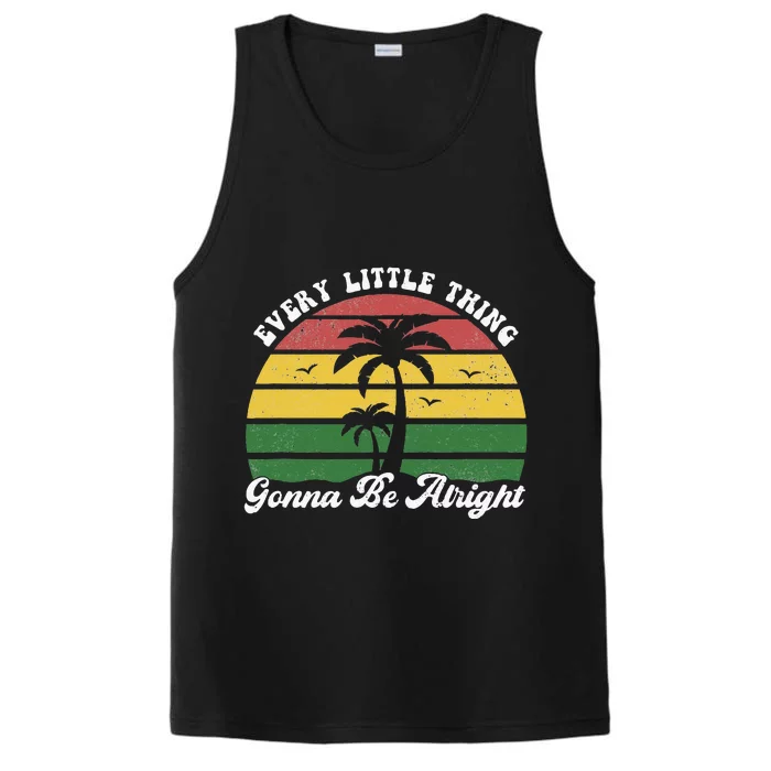 Every Little Thing Is Gonna Be Alright Jamaica Funny Reggae Performance Tank