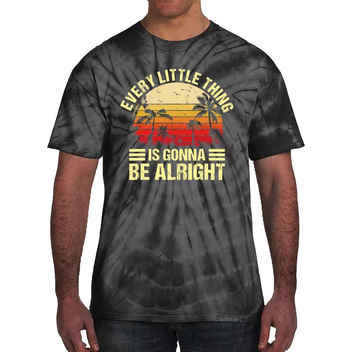 Every Little Thing Is Gonna Be Alright Jamaica Wo Gift Tie-Dye T-Shirt