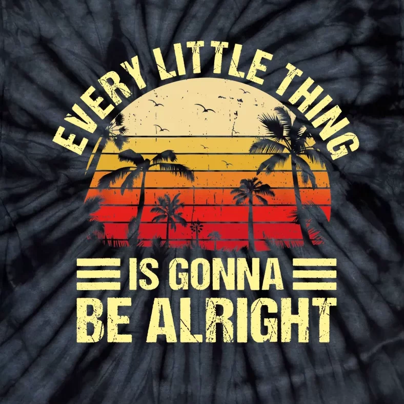 Every Little Thing Is Gonna Be Alright Jamaica Wo Gift Tie-Dye T-Shirt