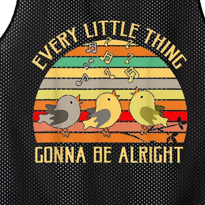 Every Little Thing Is Gonna Be Alright 3 Lil Birds Mesh Reversible Basketball Jersey Tank