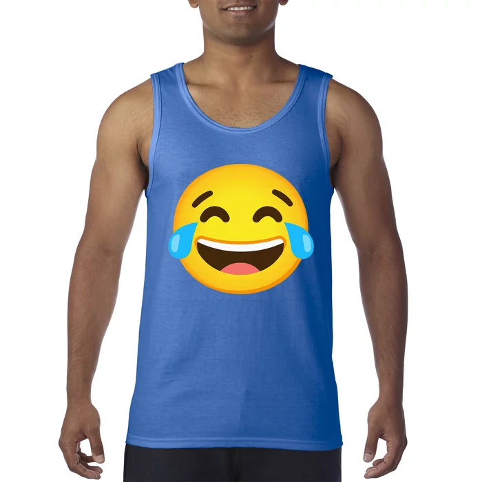 Emoticon Laughing Tears Face With Tears Of Joy Gift Tank Top