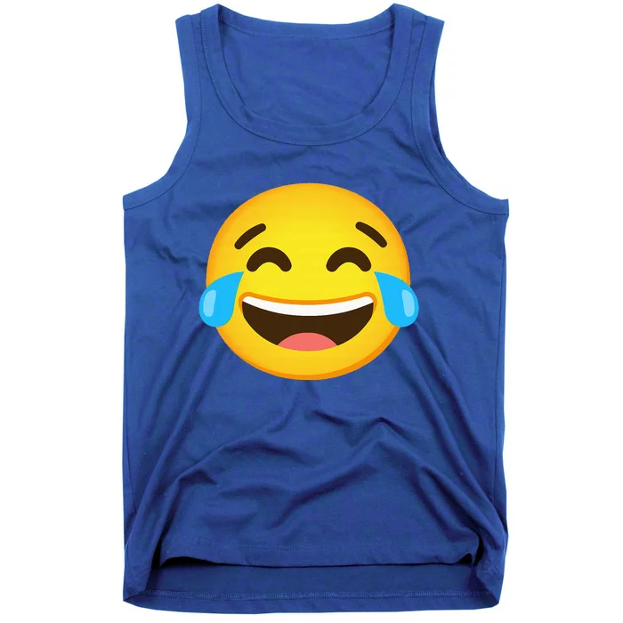 Emoticon Laughing Tears Face With Tears Of Joy Gift Tank Top