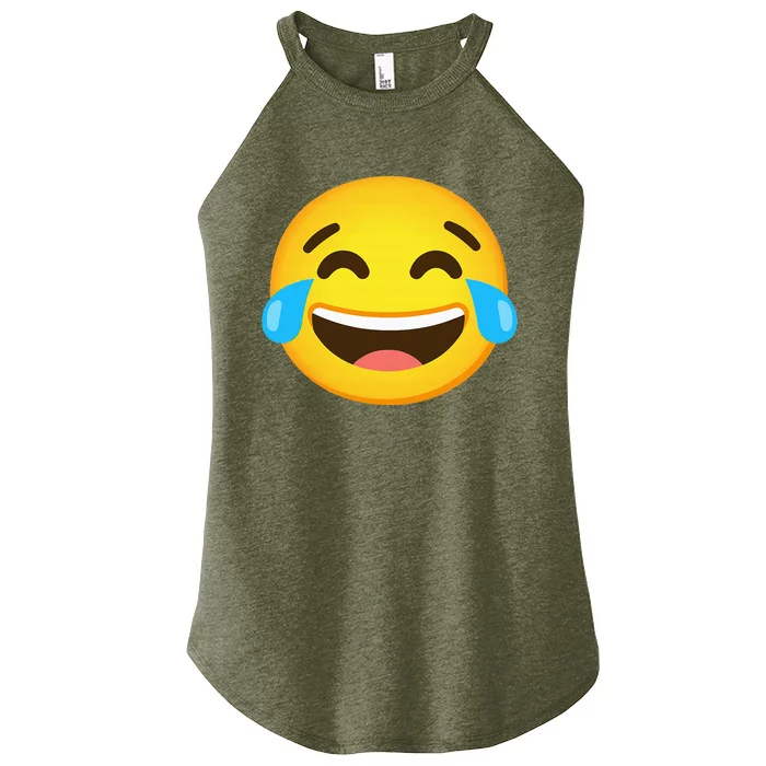 Emoticon Laughing Tears Face With Tears Of Joy Gift Women’s Perfect Tri Rocker Tank