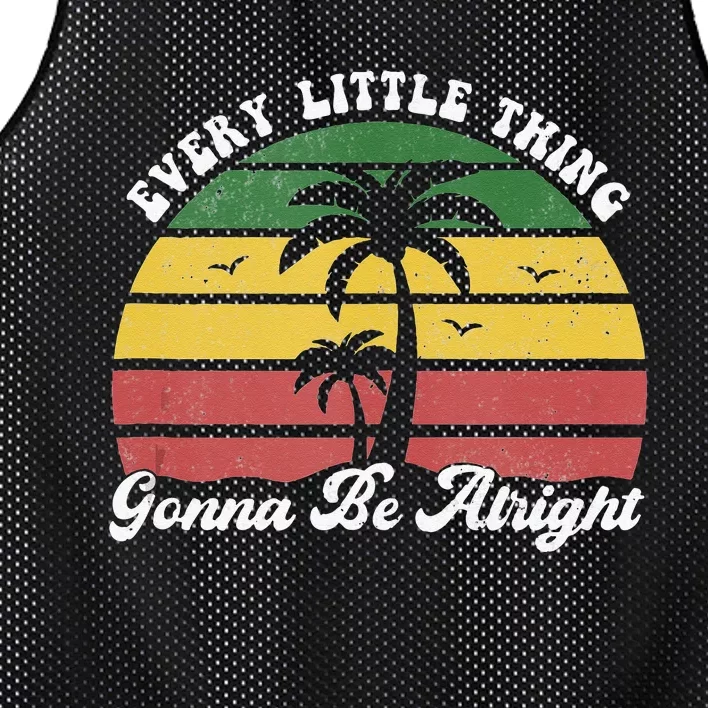 Every Little Thing Is Gonna Be Alright Jamaica Funny Reggae Mesh Reversible Basketball Jersey Tank