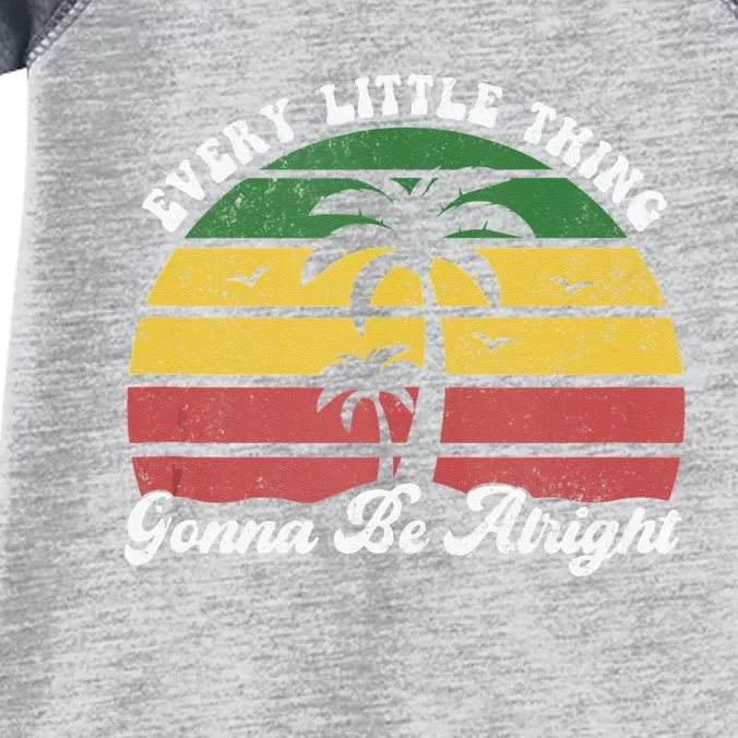 Every Little Thing Is Gonna Be Alright Jamaica Funny Reggae Infant Baby Jersey Bodysuit