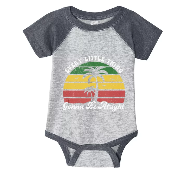 Every Little Thing Is Gonna Be Alright Jamaica Funny Reggae Infant Baby Jersey Bodysuit