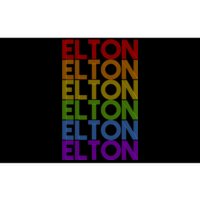 Elton Wordmark Pattern Retro Style Bumper Sticker