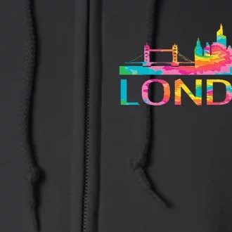 England London Uk British London Full Zip Hoodie