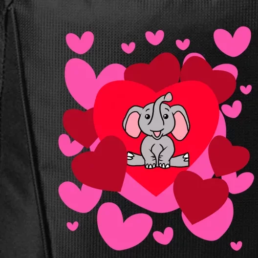 Elephant Love Valentine's Day Rotic Holiday Animal Humor Gift City Backpack