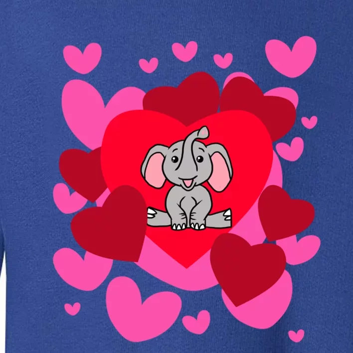 Elephant Love Valentine's Day Rotic Holiday Animal Humor Gift Toddler Sweatshirt