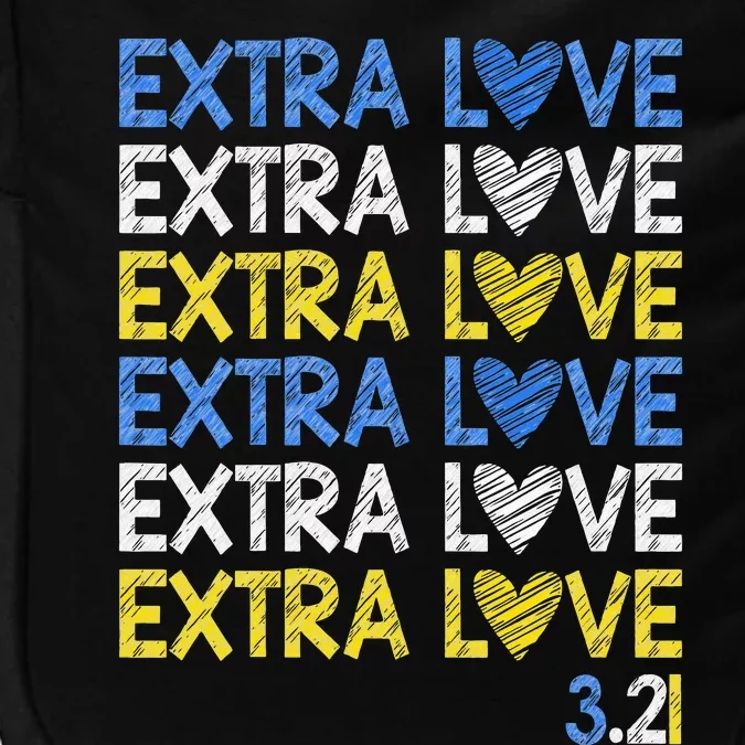 Extra Love World Down Syndrome Awareness Day March T21 Impact Tech Backpack