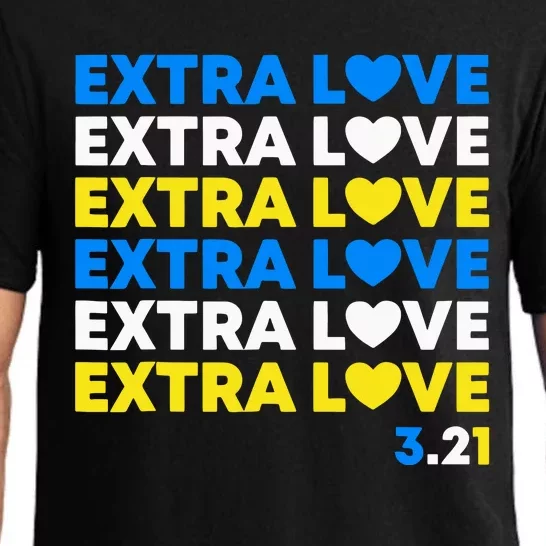 Extra Love World Down Syndrome Awareness March 21 T21 Pajama Set