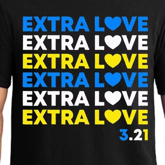 Extra Love World Down Syndrome Awareness Day March 21 T21 Pajama Set