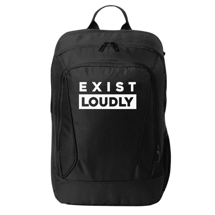 Exist Loudly Women Empowerment Rights Feminist City Backpack