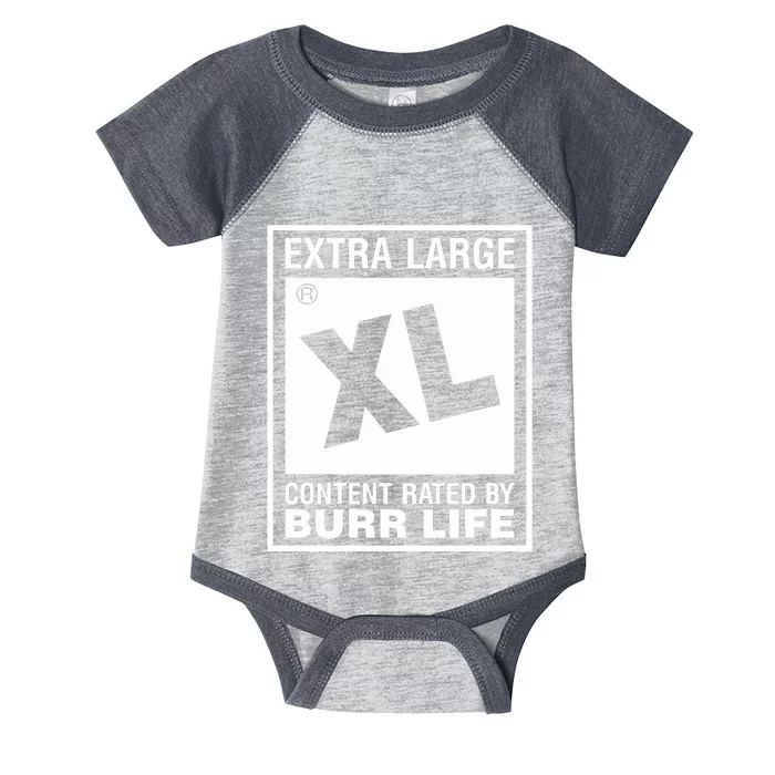 Extra Large Xl Content Rated By Burr Life Infant Baby Jersey Bodysuit