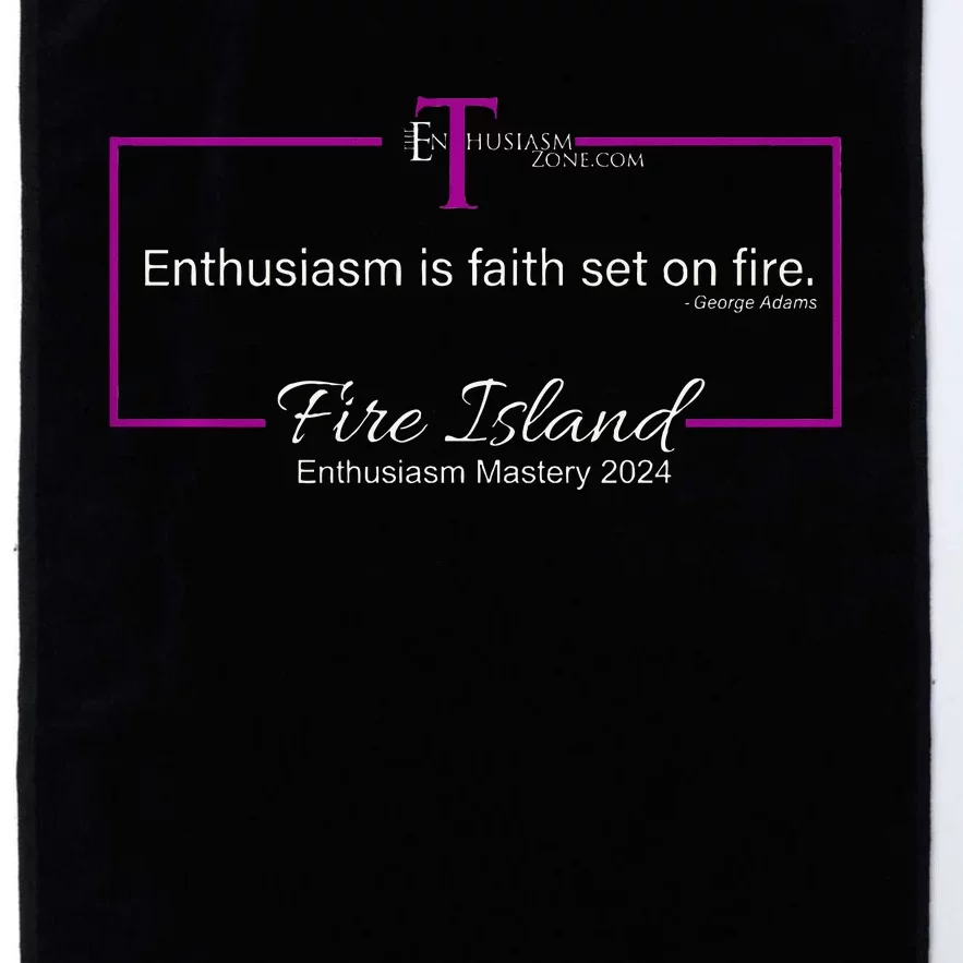 Enthusiasm Mastery 2024 Platinum Collection Golf Towel