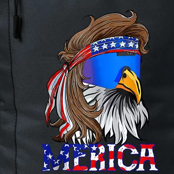 Eagle Mullet 4th Of July USA American Flag Merica Daily Commute Backpack