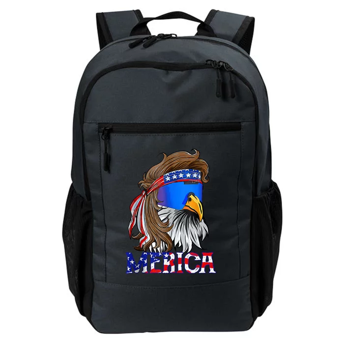 Eagle Mullet 4th Of July USA American Flag Merica Daily Commute Backpack