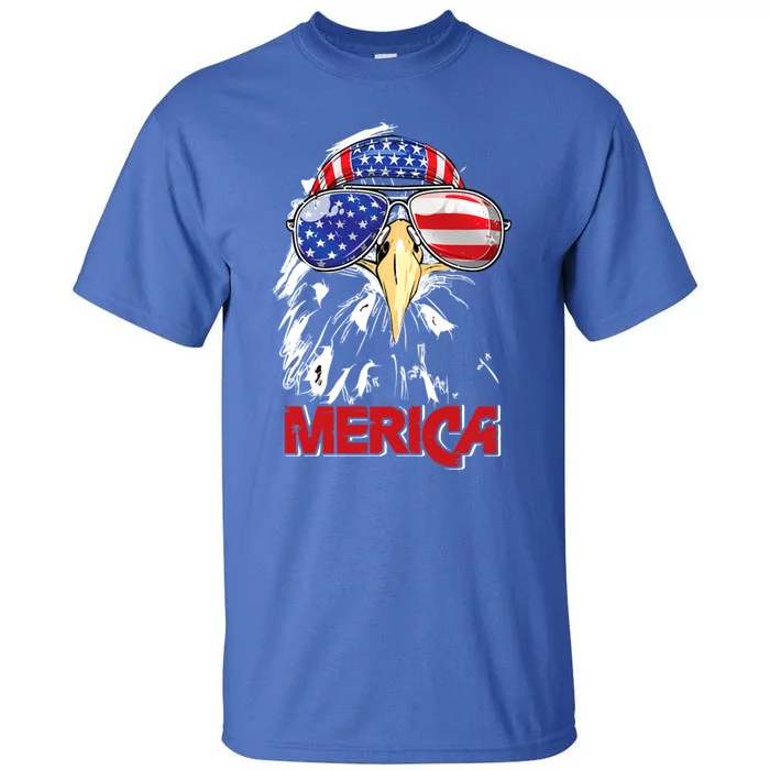 Eagle Mullet 4th Of July Usa American Flag Merica Meaningful Gift Tall T-Shirt