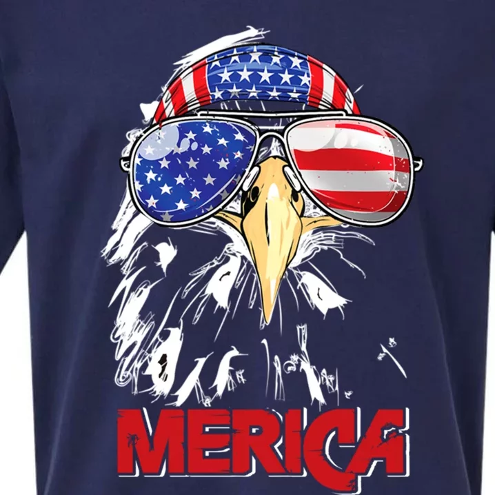 Eagle Mullet 4th Of July Usa American Flag Merica Meaningful Gift Sueded Cloud Jersey T-Shirt