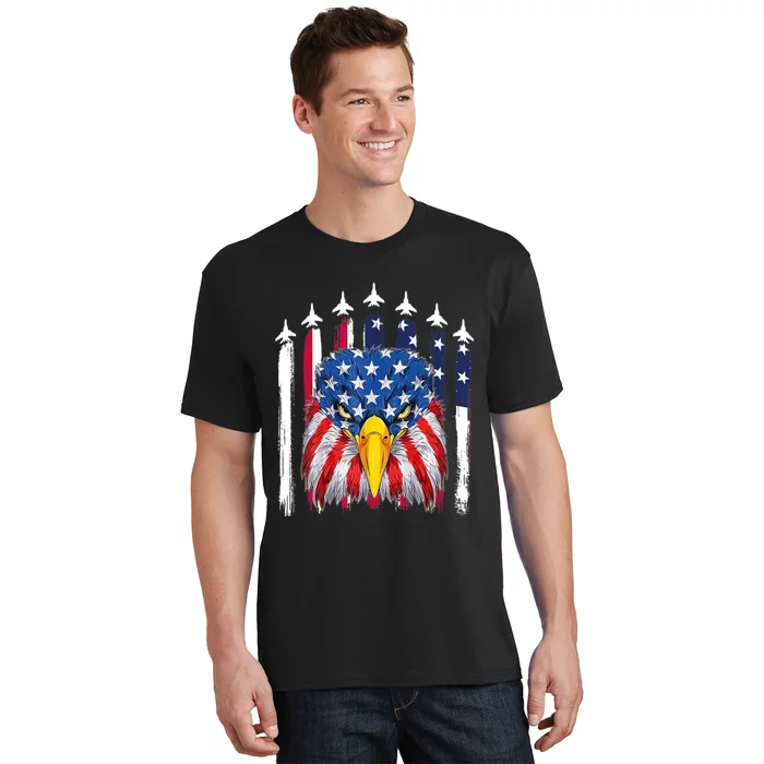 Eagle Mullet 4th Of July USA American Flag Merica T-Shirt