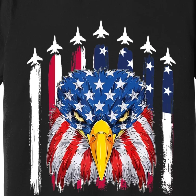 Eagle Mullet 4th Of July USA American Flag Merica Premium T-Shirt