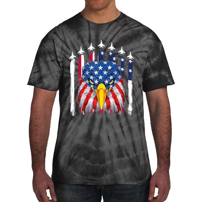 Eagle Mullet 4th Of July USA American Flag Merica Tie-Dye T-Shirt