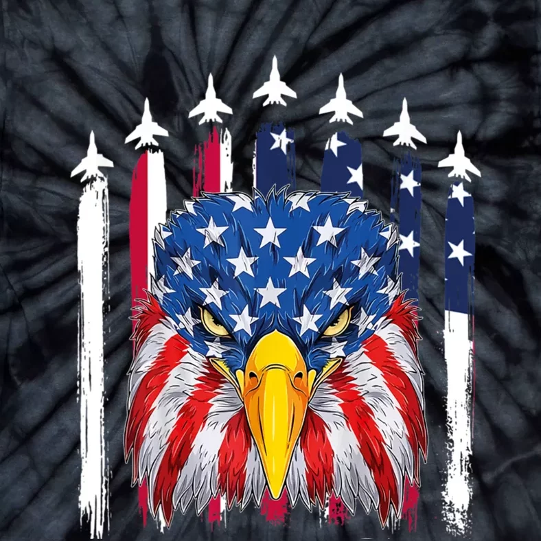 Eagle Mullet 4th Of July USA American Flag Merica Tie-Dye T-Shirt