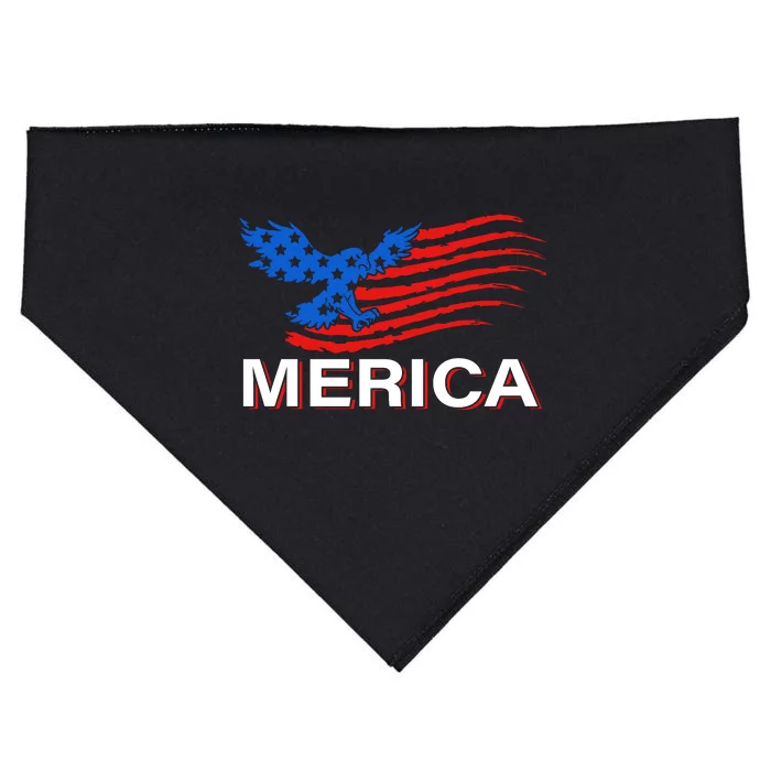 Eagle Mullet 4th Of July USA American Flag Merica USA-Made Doggie Bandana