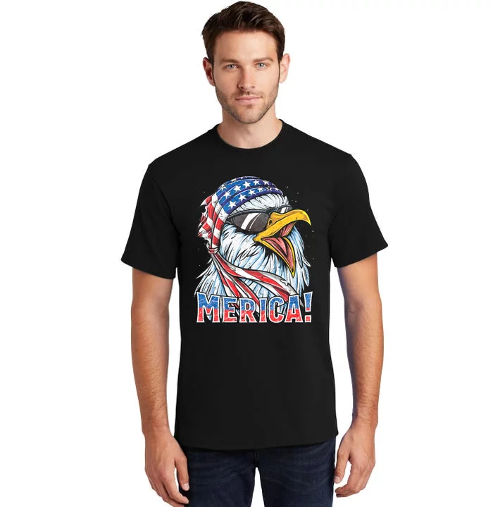 Eagle Merica 4th Of July Merica American Tall T-Shirt