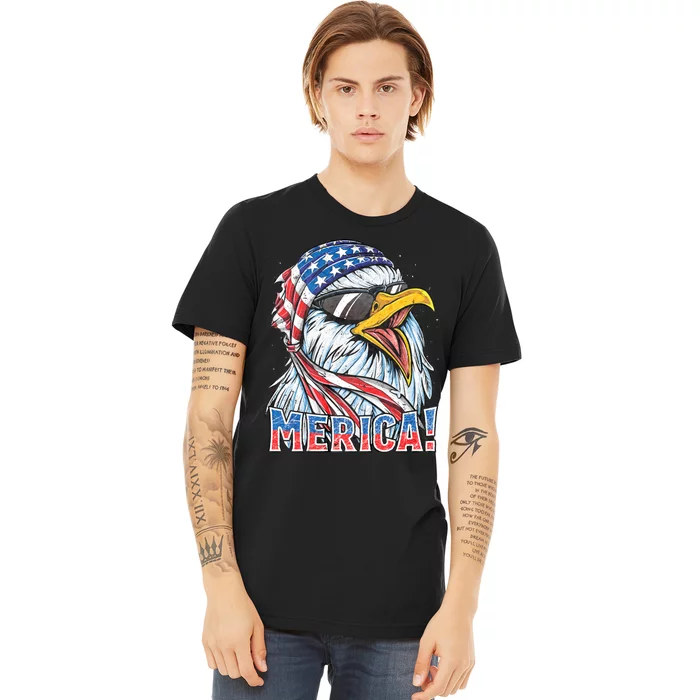 Eagle Merica 4th Of July Merica American Premium T-Shirt