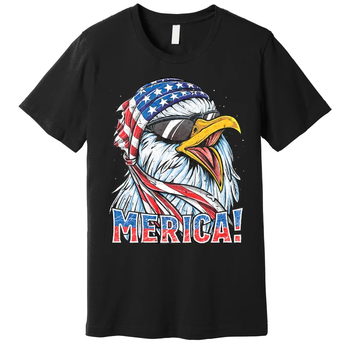 Eagle Merica 4th Of July Merica American Premium T-Shirt