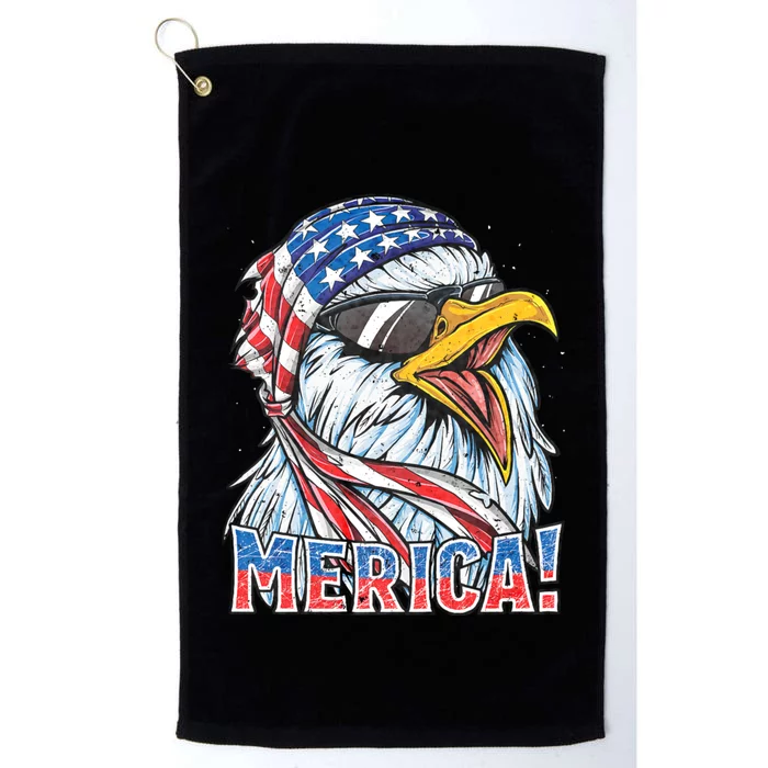 Eagle Merica 4th Of July Merica American Platinum Collection Golf Towel