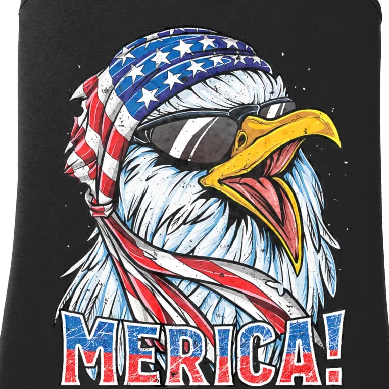 Eagle Merica 4th Of July Merica American Ladies Essential Tank