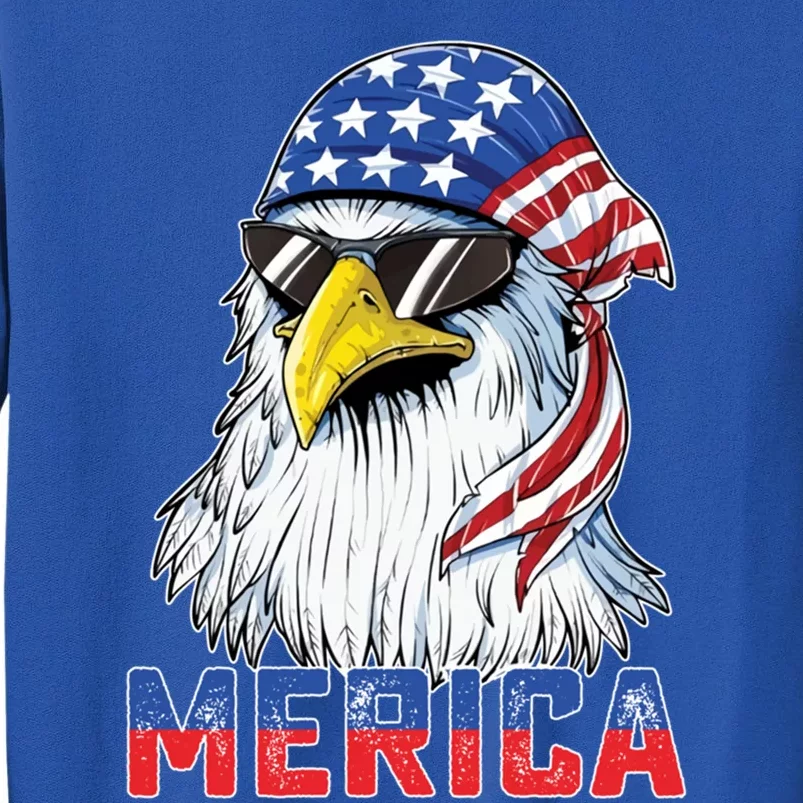 Eagle Merica 4th Of July Usa American Flag Patriotic Gift Sweatshirt