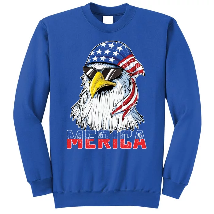 Eagle Merica 4th Of July Usa American Flag Patriotic Gift Sweatshirt