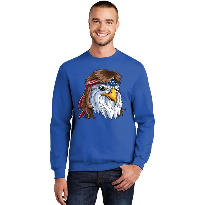 Eagle Mullet 4th Of July Merica American Flag Funny Gift Sweatshirt